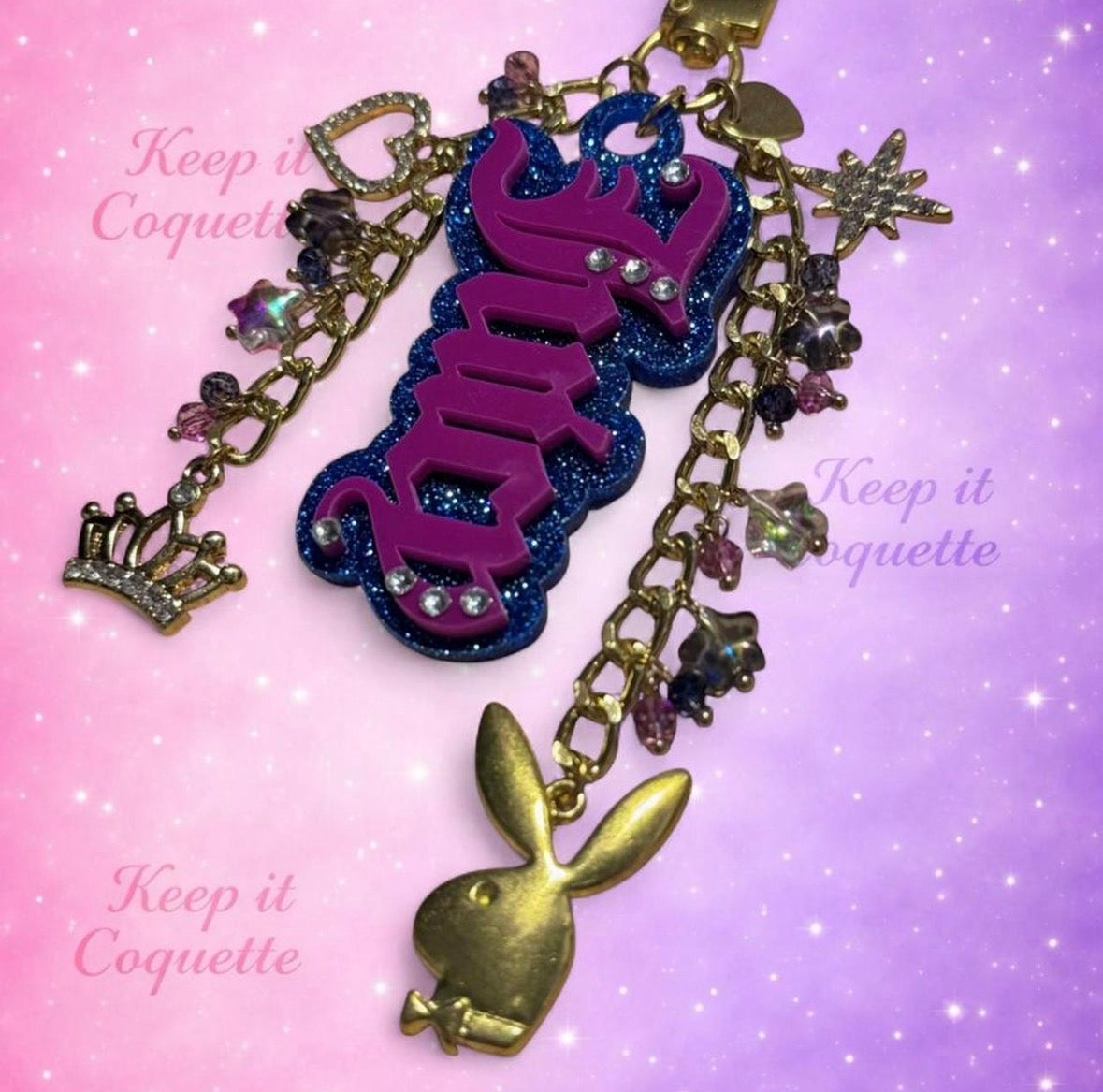 Y2K Handmade Juicy Bag Charm