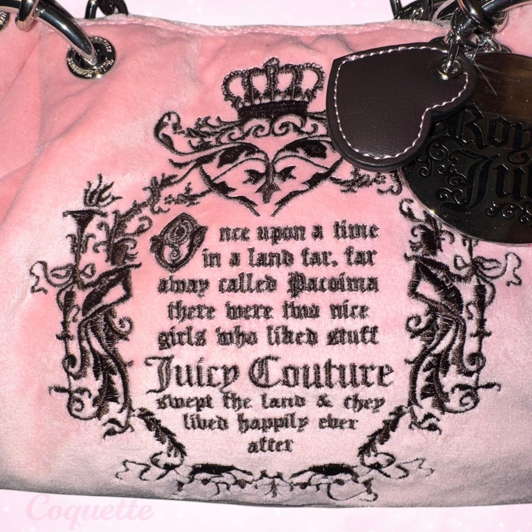 Juicy Couture Fairytale Satchel Hobo- Pink
