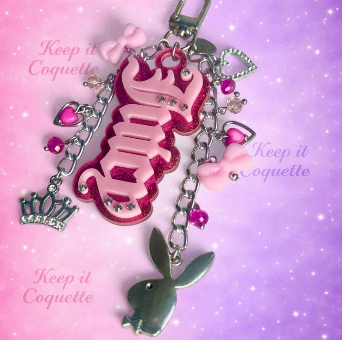 Y2K Handmade Juicy Bag Charm