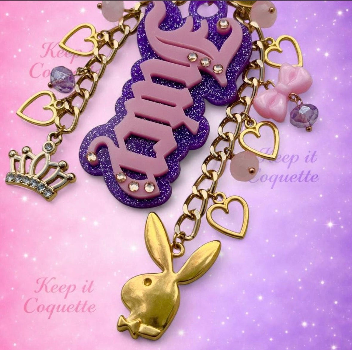 Y2K Handmade Juicy Bag Charm
