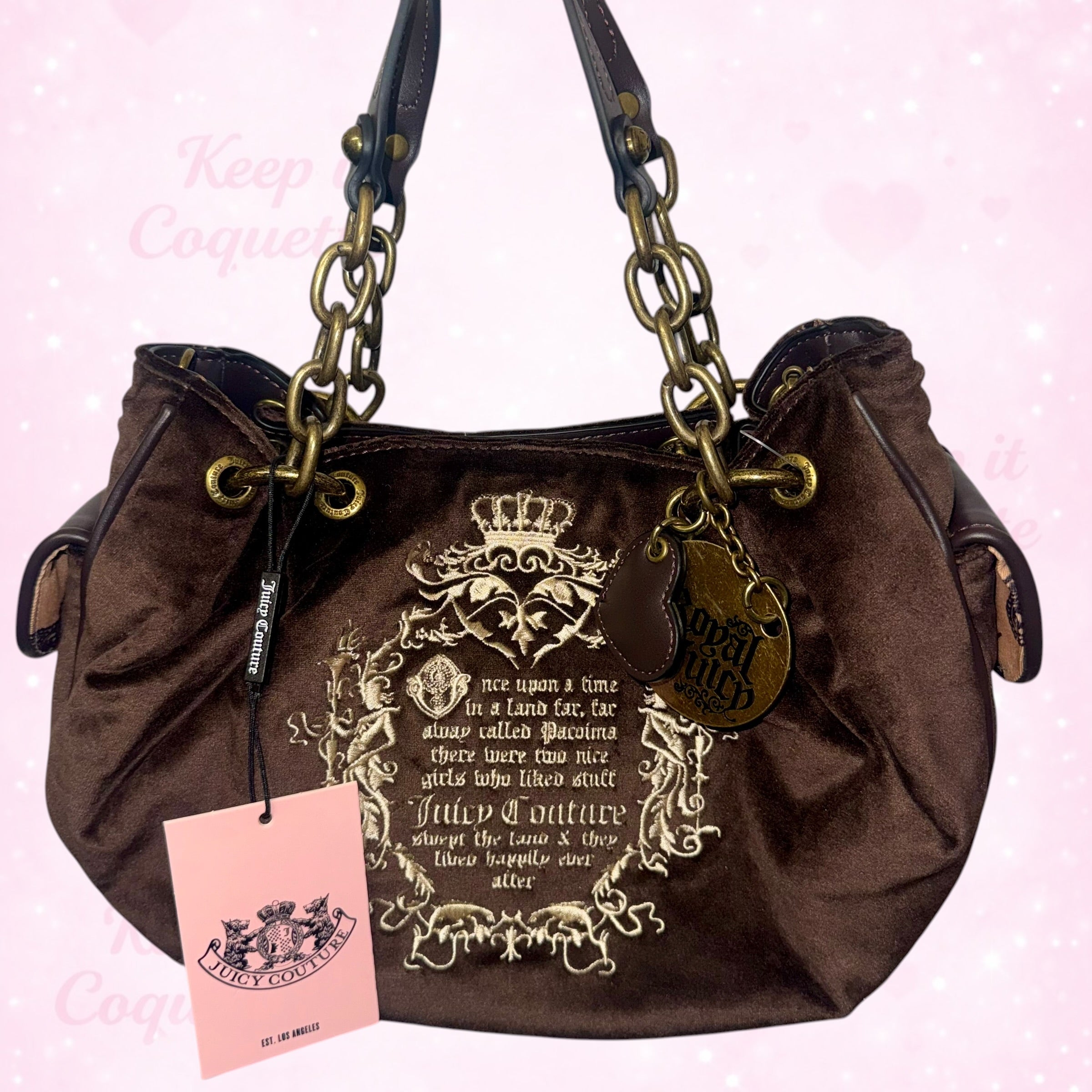 Juicy Couture Fairytale Satchel Hobo - Brown