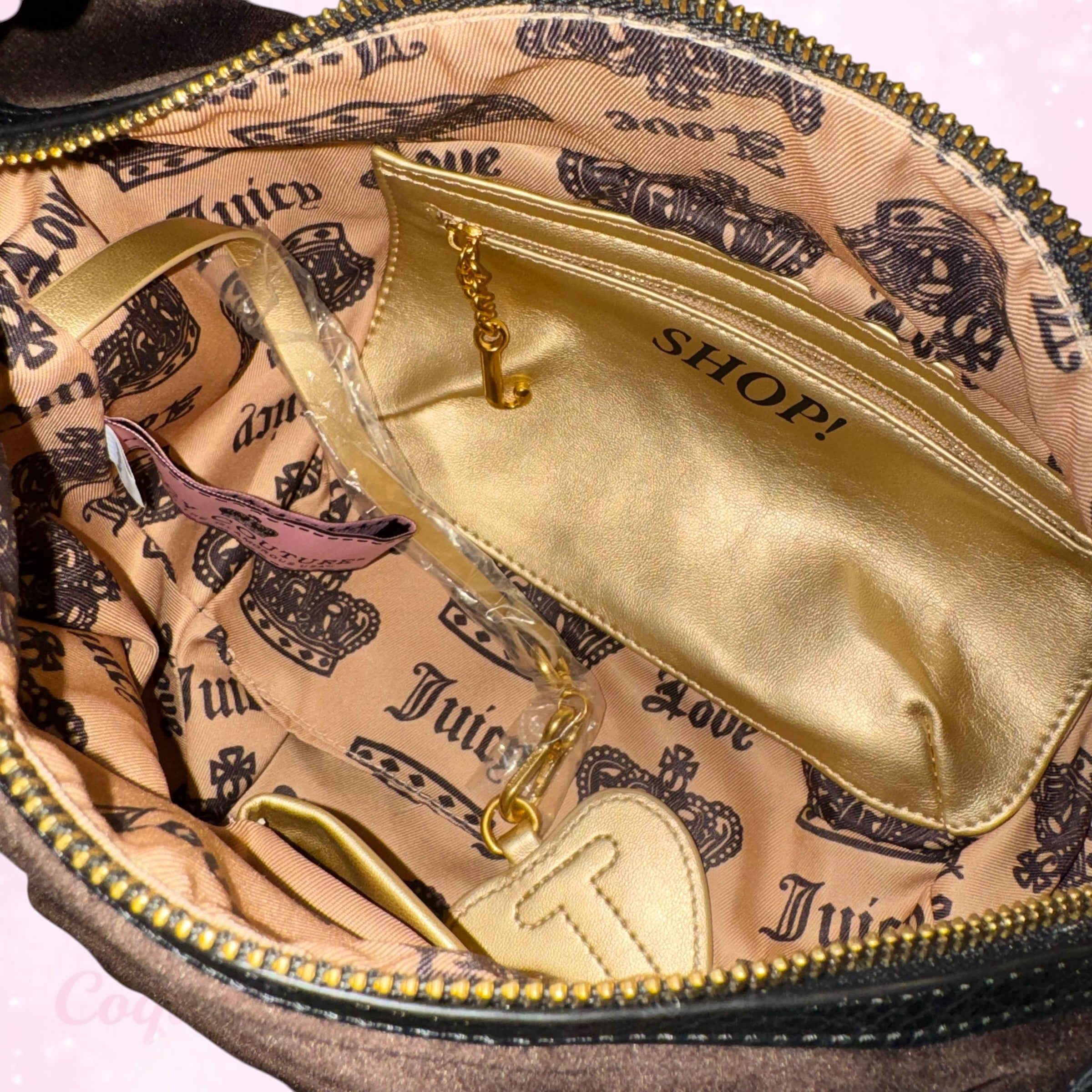 Juicy Couture Brown Hobo Satchel - Brown 2