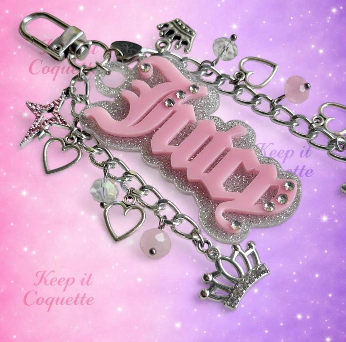 Y2K Handmade Juicy Bag Charm
